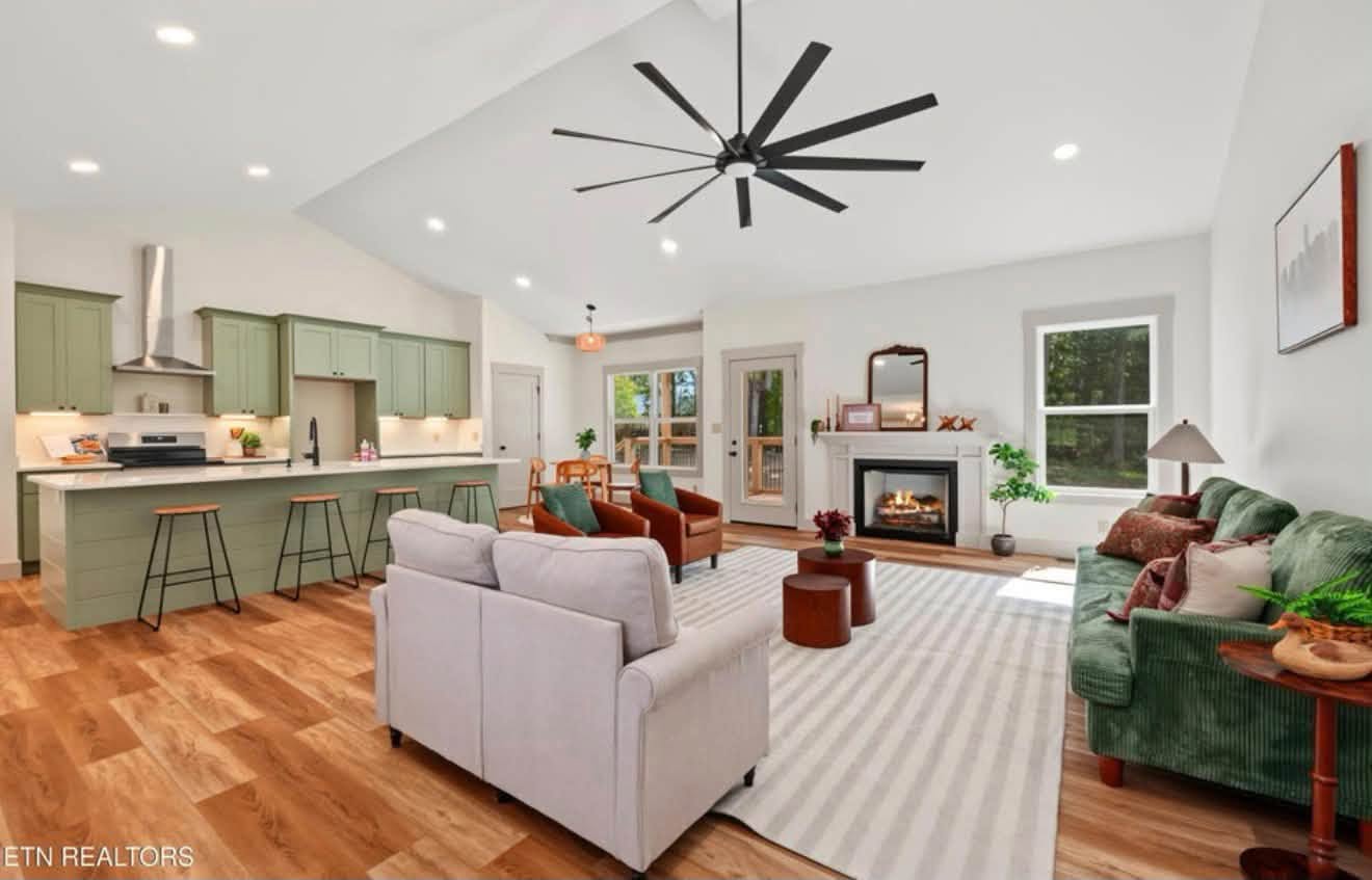 Staged living room